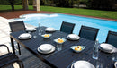 Tavolo da Giardino Allungabile 200/300x100x75 cm in Alluminio Grigio Antracite