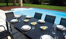 Tavolo da Giardino Allungabile 200/300x100x75 cm in Alluminio Grigio Antracite