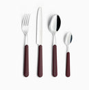 Servizio Set di Posate 24 pezzi in Acciaio Inox Eme Brio Bordeaux 10