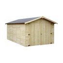 Box Auto Garage da Esterno 3,03X4,92m Senza Pavimento in Legno Abete 15mm Garove