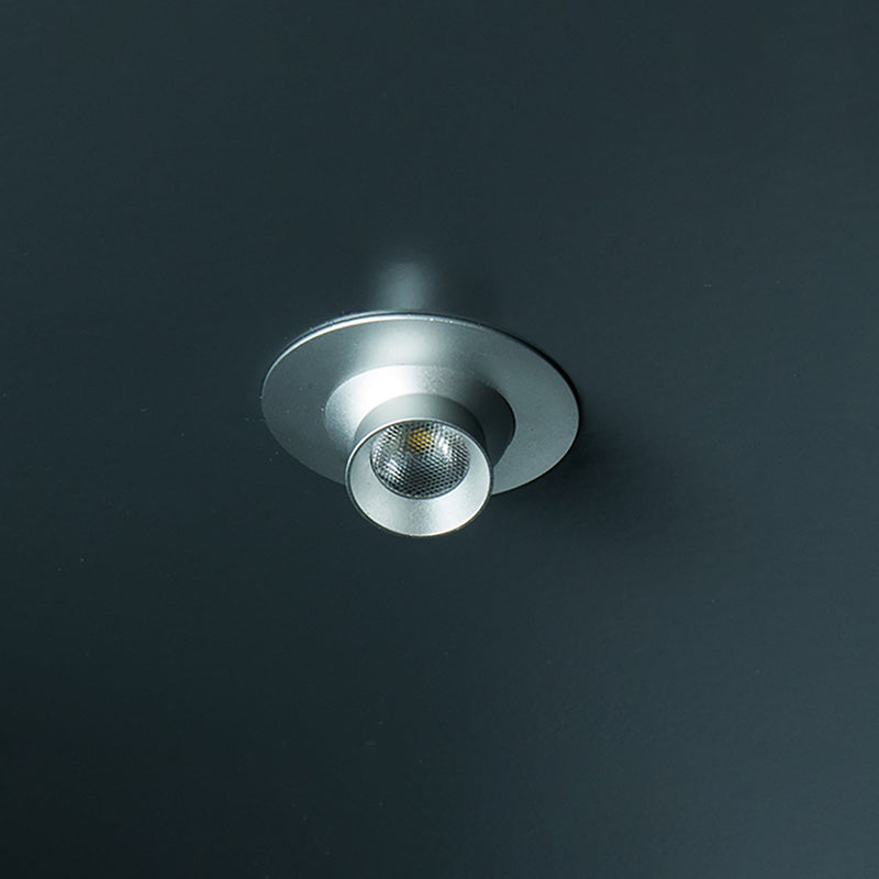 Luce Led 33 mm Orientabile Convertitore 15 W Luce Bianca Naturale Alluminio Opaco 6 Pezzi Emuca