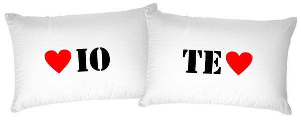 acquista Set mit 2 Kissenbezügen mit Digitaldruck aus bedruckter Baumwolle 03