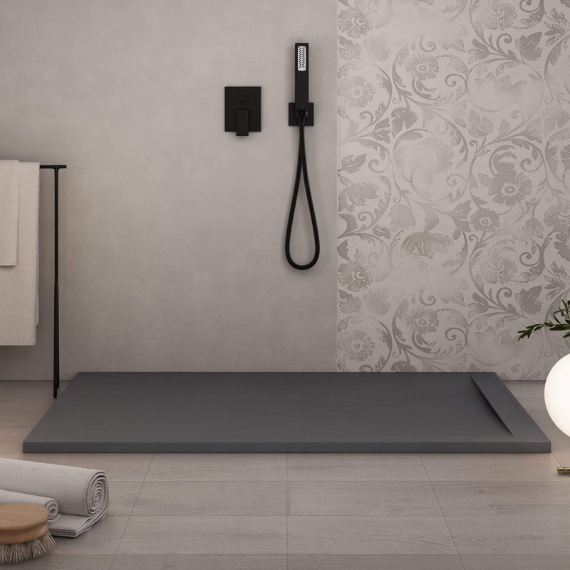 Piatto Doccia in Pietra Bonussi Ardesia Calcutta Antracite Varie Misure