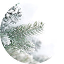 Albero di Natale Artificiale Innevato Mandorlo Varie Misure