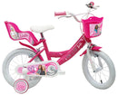 Bicicletta per Bambine 12" Barbie Freno Caliper e Stabilizzatori in Acciaio Hi-Ten Rosa      