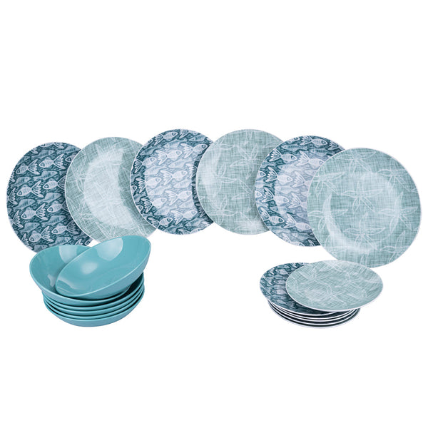 online Tafelservice 18 Teile aus Porzellan und Steinzeug Villa d'Este Home Tivoli Cozumel