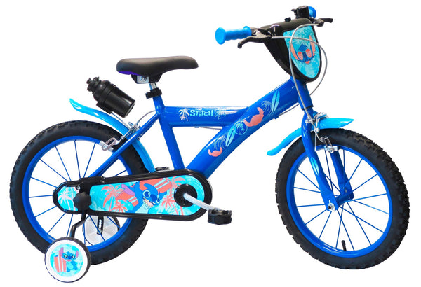 Bicicletta per Bambino 16” 2 Freni con Licenza Disney Stitch Blu online