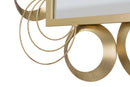 Specchio Globe 76,5x3x108 cm in Ferro Oro