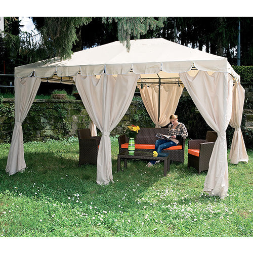 Stahl Gartenpavillon 3x4m Bauer Armonia Ecru online