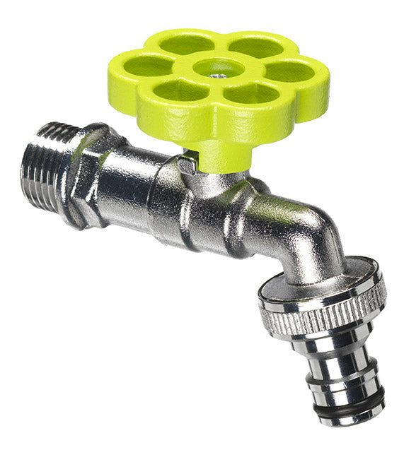 Rubinetto a Sfera per Fontana da Giardino con Fiore Colorato Belfer RUB/029 Verde Acido prezzo