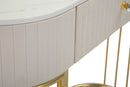 Console Montpellier Crema 100x40x75 cm in Ferro Legno 