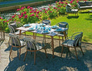 Set Tavolo e 6 Sedie da Giardino in Alluminio Vorghini Imperia