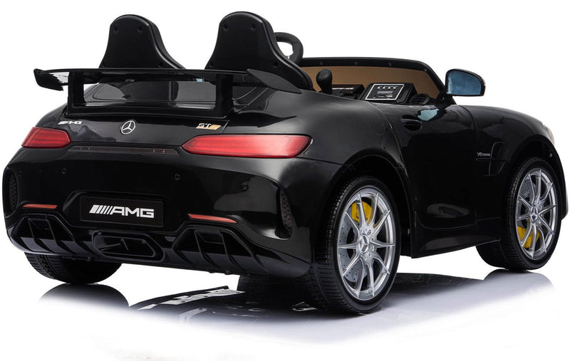 Macchina Elettrica per Bambini 2 Posti 24V con Licenza Mercedes GTR AMG Nera