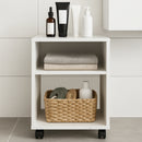 Mobile Ufficio Multiuso Porta Stampante 40x35x60cm con Ruote in Nobilitato Bianco      