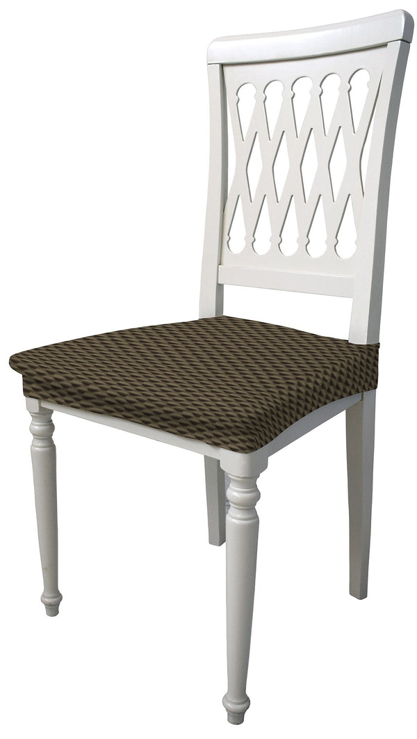 online Set mit 2 Stretch-Stuhlhussen aus Polyester in modischem Taupe