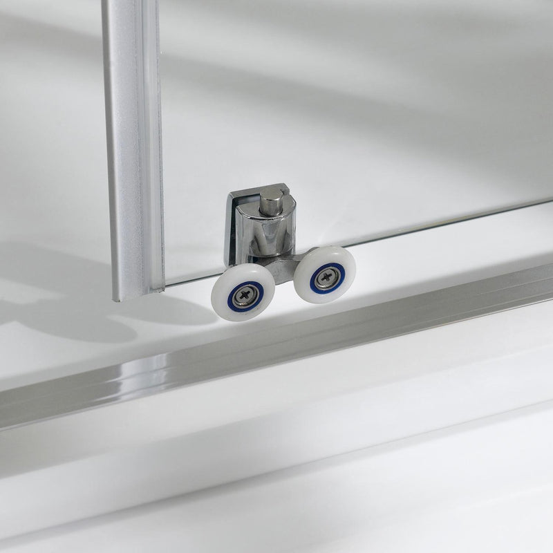 Box Doccia Semicircolare 2 Ante Scorrevoli in Cristallo Trasparente 6mm H198 Fosterberg Odense Varie Misure