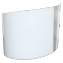 Applique 1xE27 Montatura Bianca Vetro Lastra Cono Bianco E-Energy Gilda