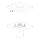 Pattumiera da Incasso per Piano Cucina 6 Litri in Acciaio e Plastica Emuca