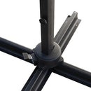 Ombrellone Lampara da Giardino 3x4 m in Alluminio e Poliestere Tortora Deluxe      