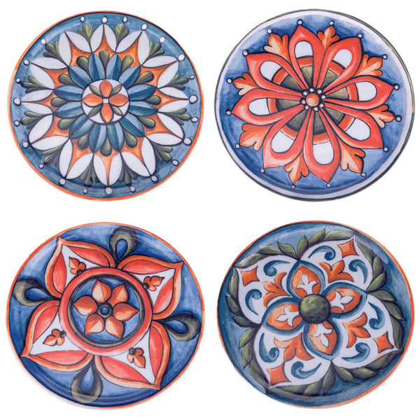 sconto Set 4 Piatti Pizza Ø33x2 cm  in Porcellana VdE Tivoli 1996 Le Maioliche