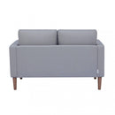 Divano 2 Posti Ramsey 137x73x82 h cm in Tessuto Grigio chiaro