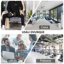 Manubrio Esagonale da 12,5 kg con Impugnatura Zigrinata Antiscivolo Nero   