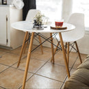 Tavolo Moritz Ø80x75 h cm in Legno Marrone