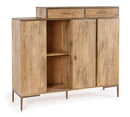 Credenza Alta 3 Ante 2 Cassetti 145x40x132h cm Jaidev 