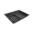 Base 2 Posti per Pattumiera Differenziata per Cassetti Cucina 60 cm in Plastica Emuca Grigio