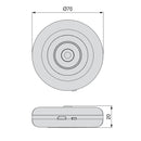 Lampada LED a Batteria Ricaricabile Sotto Pensile con Sensore di Movimento 1W Luce Bianca Naturale Emuca