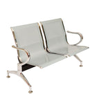 Panca per Sala Attesa 2 Posti in Acciaio da Ufficio Bozzini Silver