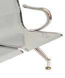 Panca per Sala Attesa 2 Posti in Acciaio da Ufficio Bozzini Silver