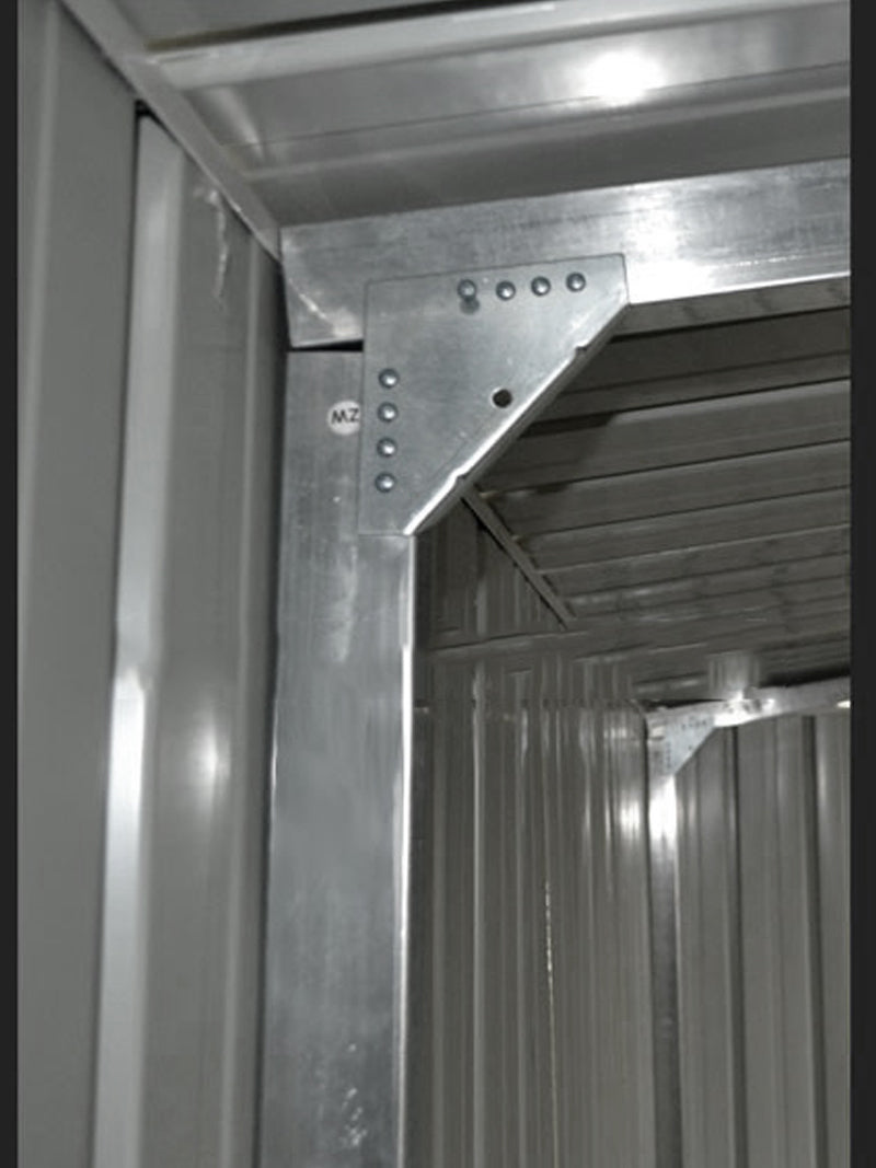 Casetta Box da Giardino in Lamiera di Acciaio Porta Utensili 360x600x230 cm Enaudi Verde