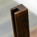Recinzione da Giardino con Larghezza Regolabile 37-225 cm in Legno Effetto Carbonizzato