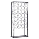 Cantinetta Portabottiglie 47,5x21,5x100 cm in Ferro Rustico  Nera