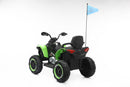Quad Elettrico per Bambini ATV Safari Gold 24V con Telecomando Verde