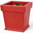 Base Albero di Natale a Vaso 30x30x35 cm con Attacco Universale Rosso      