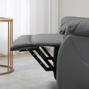 Poltrona Alzapersona Elettrica 91x86x101 cm in Similpelle Grigio