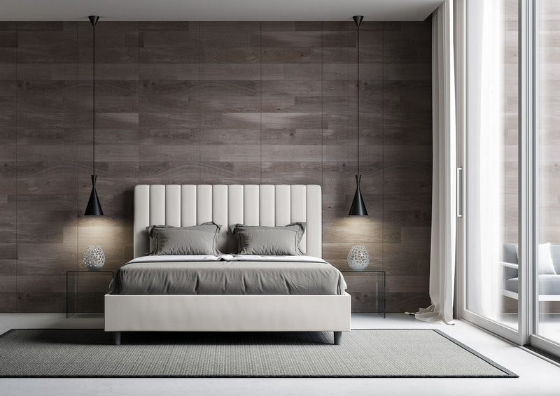 Letto Matrimoniale Agueda Bianco Varie Misure