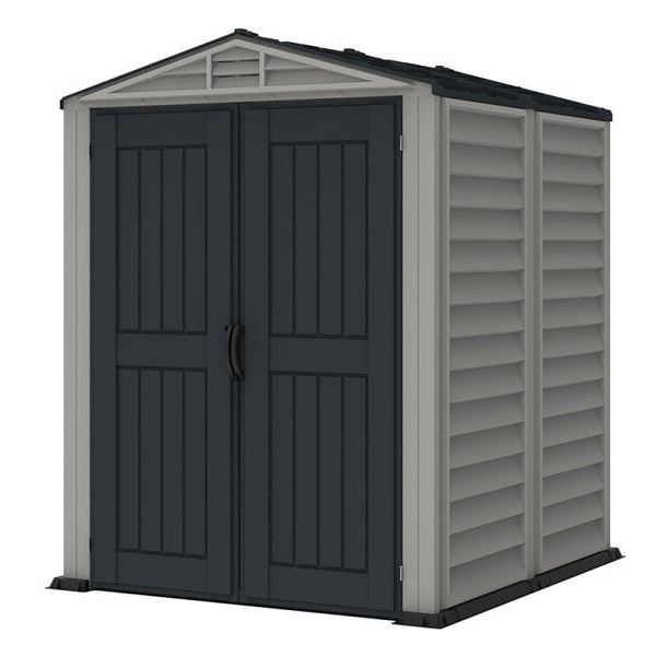 Geräteschuppen 161 x 171 x 210 cm aus grauem/dunkelgrauem PVC online