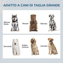 Ciotole per Cani Rialzate 60x30x36 cm con Cassetto in Acciaio Inox e Legno Grigio      