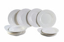 Servizio Piatti 12 Pezzi in New Bone China  Bianchi