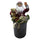 Weihnachtsmannpuppe H80 cm mit Lichtern und roter und grauer Bewegung
