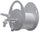 Belfer 42/MU Wandschlauchhalter aus Aluminium mit doppeltem Auslaufhahn