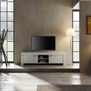 Mobile TV 2 Ante 3 Ripiani in Melaminico 180x43x53cm TFT Neve Rovere Neve
