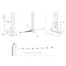 Doccia Solare da Giardino 28L Miscelatore Temporizzato e Lavapiedi Arkema Happy Beach Cherry