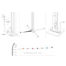 Doccia Solare da Giardino 28L Miscelatore Temporizzato e Lavapiedi Arkema Happy Beach Cherry