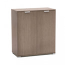 Mobiletto 2 Ante Rovere 75x38x85 h cm in Truciolare bilaminato Grigio