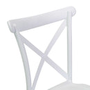 Sedia 47x51xh90 cm in Plastica Cross Bianco