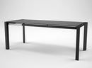 Tavolo da Pranzo Allungabile in Metallo e Top in Vetro 160/210x90x76cm TFT  Glass Nero
